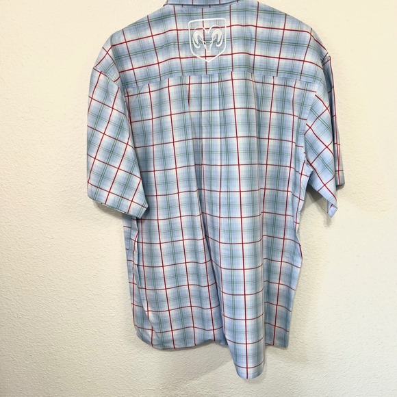 Wrangler George Strait RAM Rodeo Series Cowboy Cut Plaid Button Up Size XL 0523 - Picture 6 of 6
